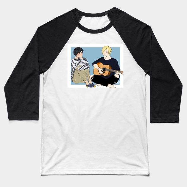 Asn and Eiji Sing Me a Song Baseball T-Shirt by MykaAndSalmon